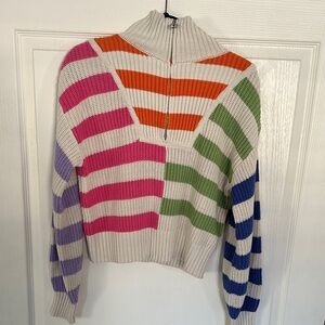 Colorful knit sweater